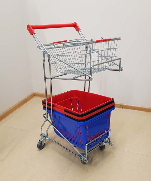 28 ლიტრიანი საყიდლების კალათების ჩასადები -გორგოლაჭებზე - Image 7